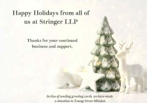 Happy Holidays from Stringer LLP 2025